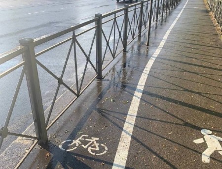 Дятлова получила представление за произвольное нанесение разметки для велодорожек