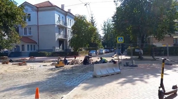 Улица Красная в Калининграде готова всего на 30% Улица Красная в Калининграде готова всего на 30%