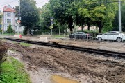 «Рельсы под дождём»: в Калининграде начали ремонтировать участок Фестивальной аллеи (фото)
«Рельсы под дождём»: в Калининграде начали ремонтировать участок Фестивальной аллеи (фото)